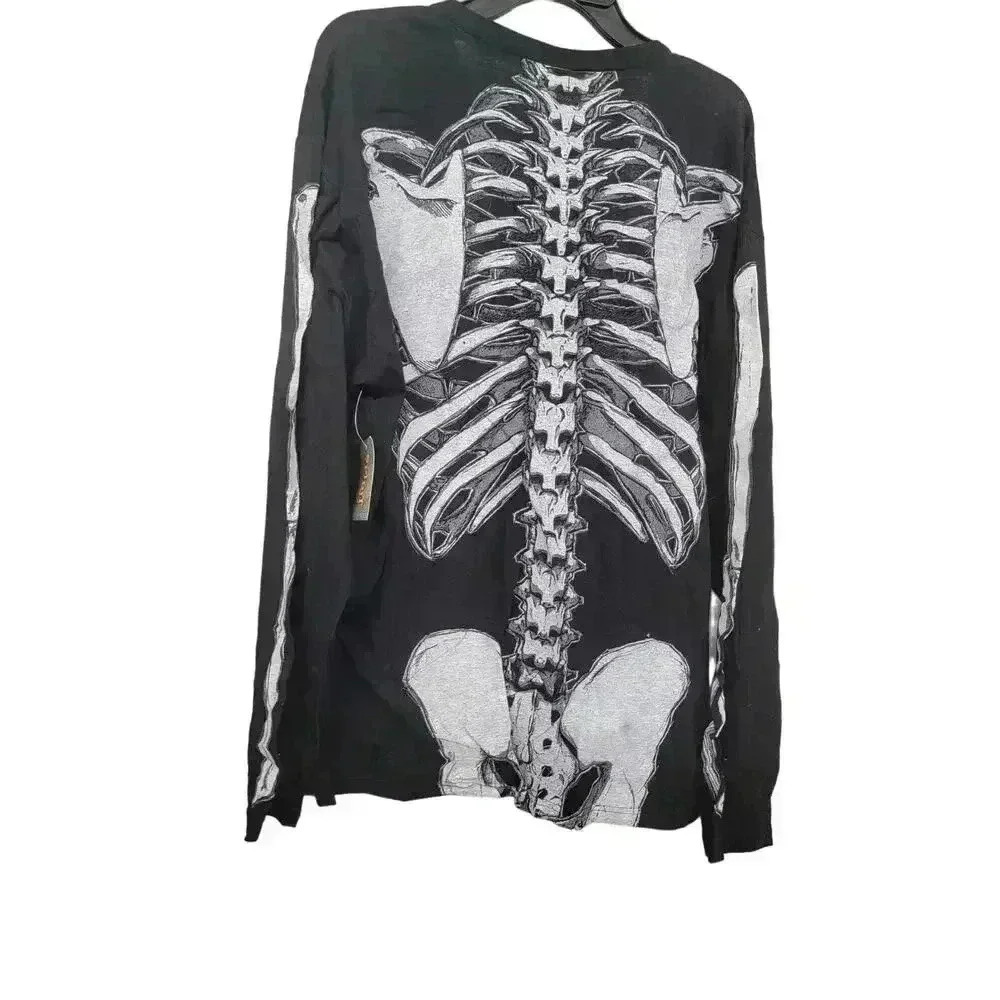 Skeleton Long Sleeve T-Shirt Large - Picture 2 of 3